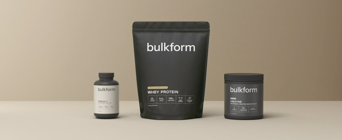 Load video: athletes three: Whey, Omega-3 and Creatine bundle video preview